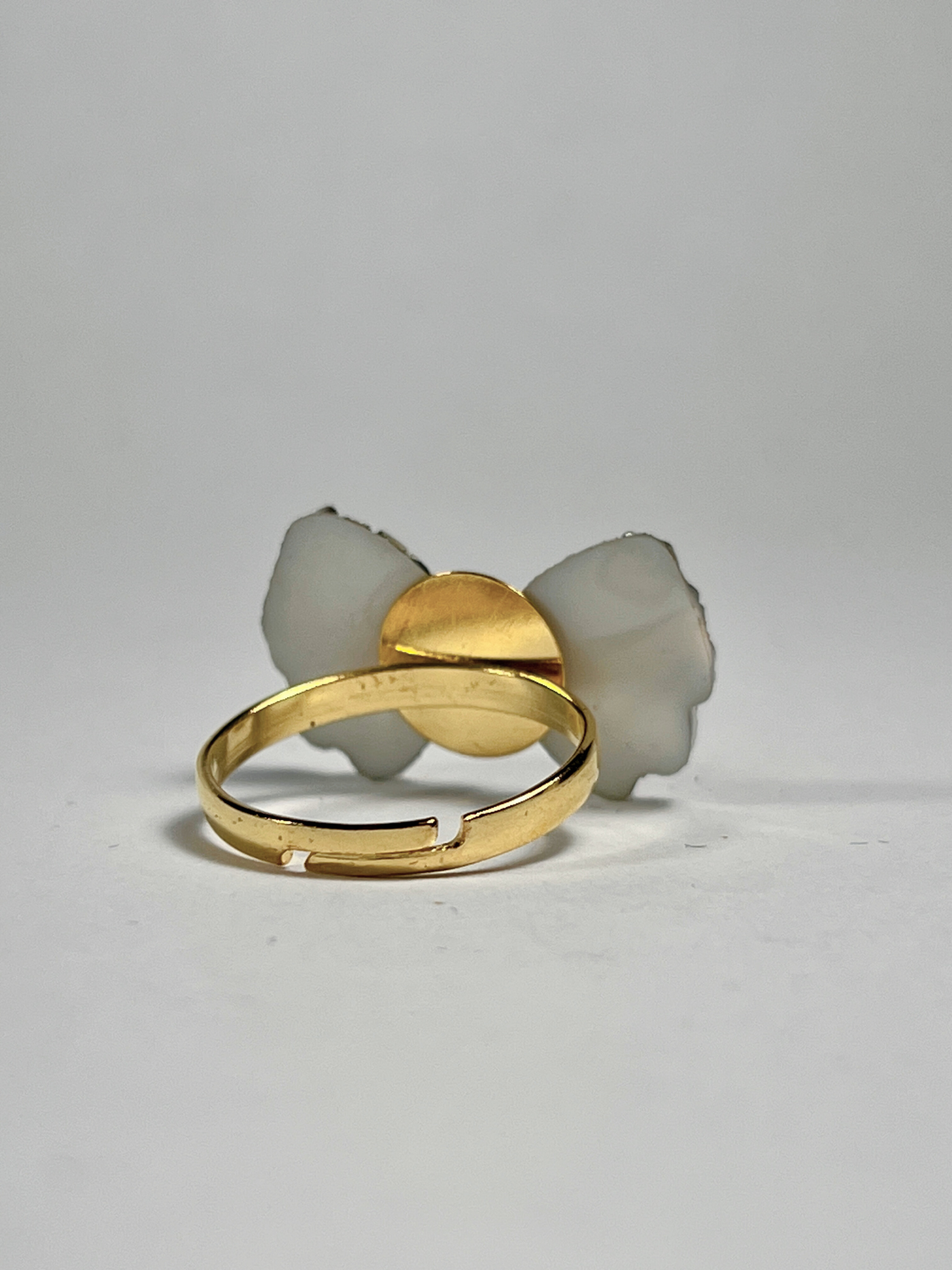 Sparkling Bowtie/Heart Rings Set