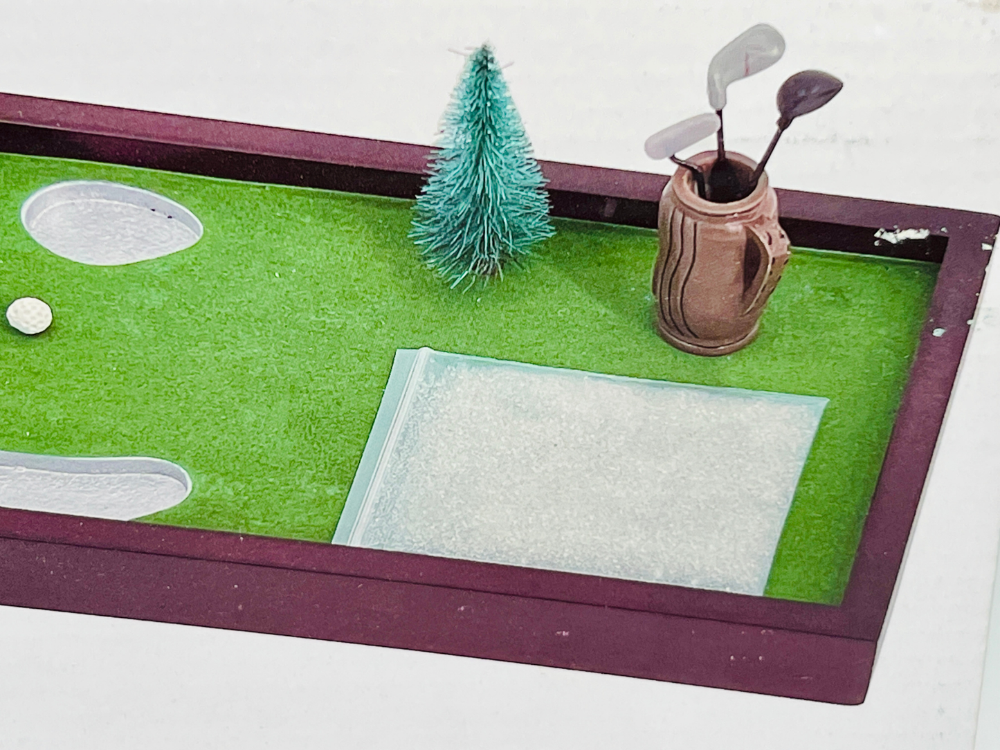 Wooden Tabletop Golf Game