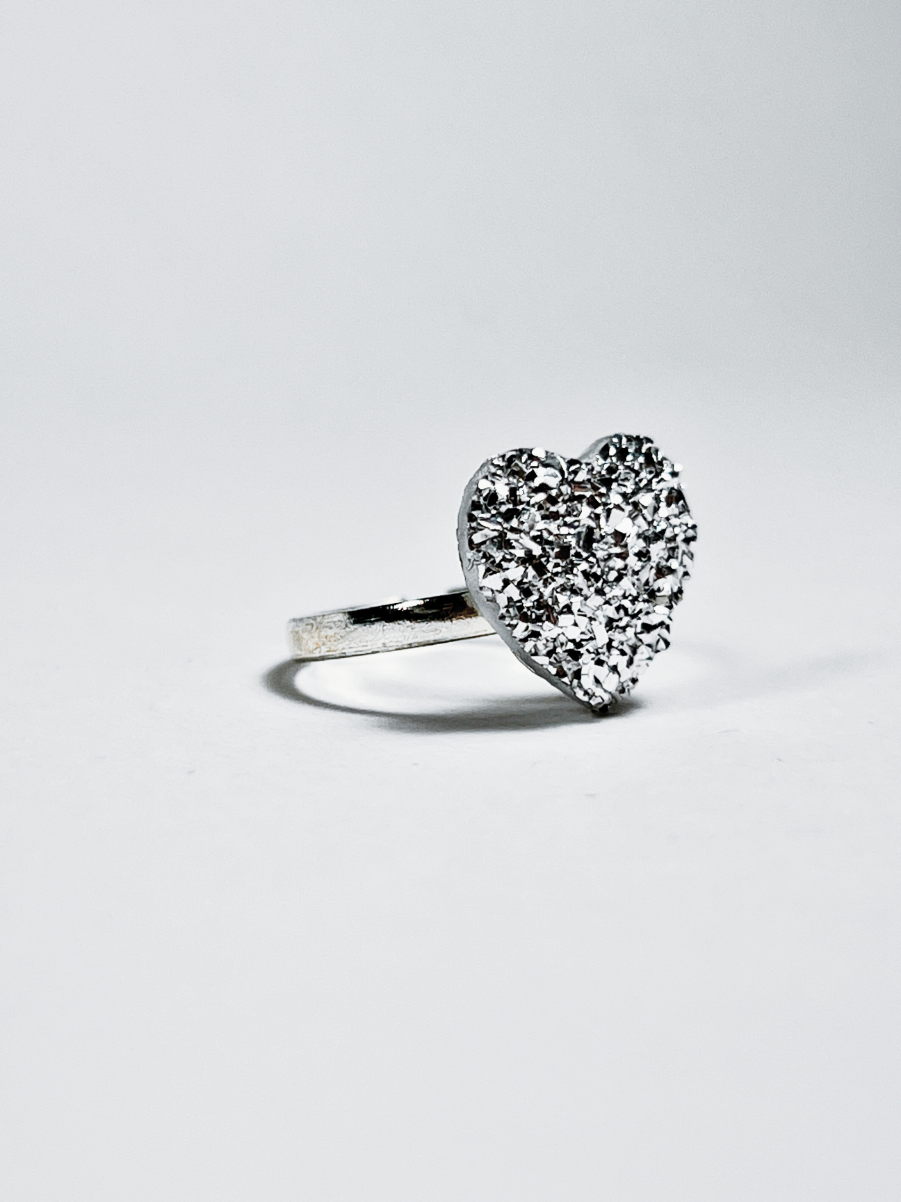Sparkling Bowtie/Heart Rings Set