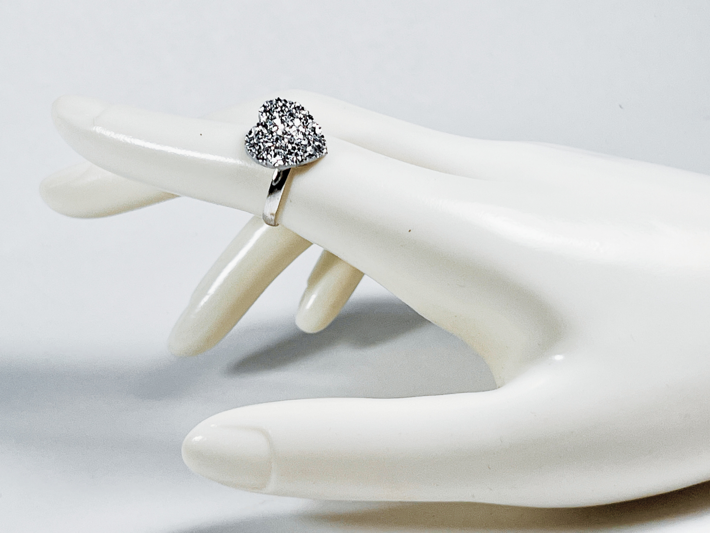 Sparkling Bowtie/Heart Rings Set
