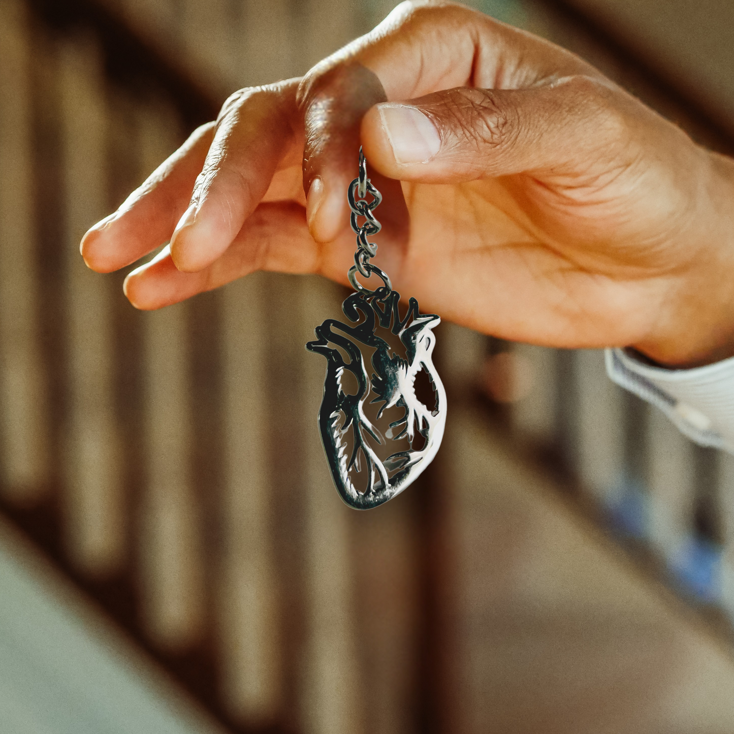 The Anatomical Heart Keychain