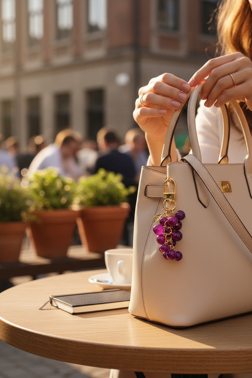 The Valley Grape Cluster Keychain