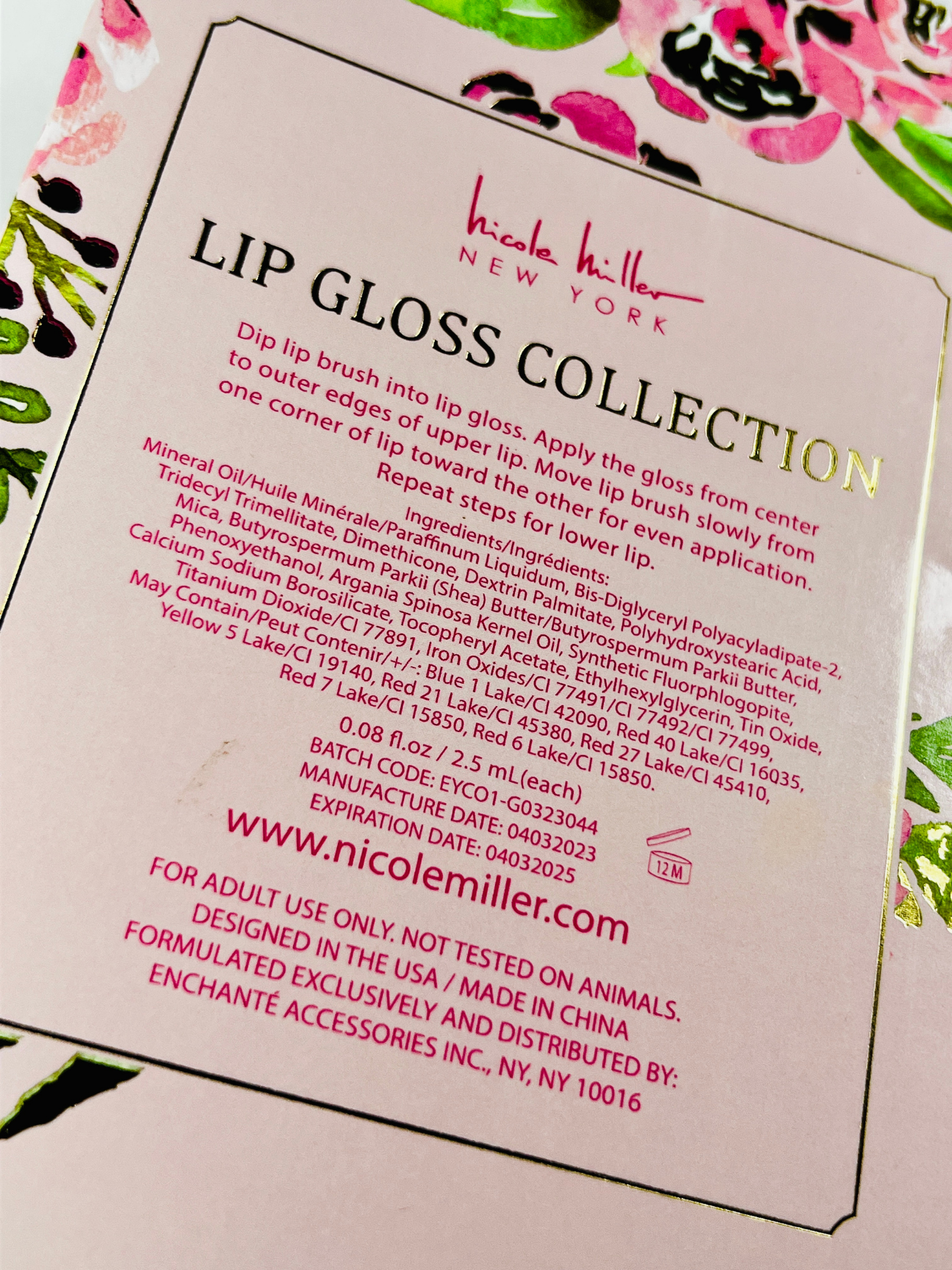 Nicole Miller® Lip Gloss Collection Set