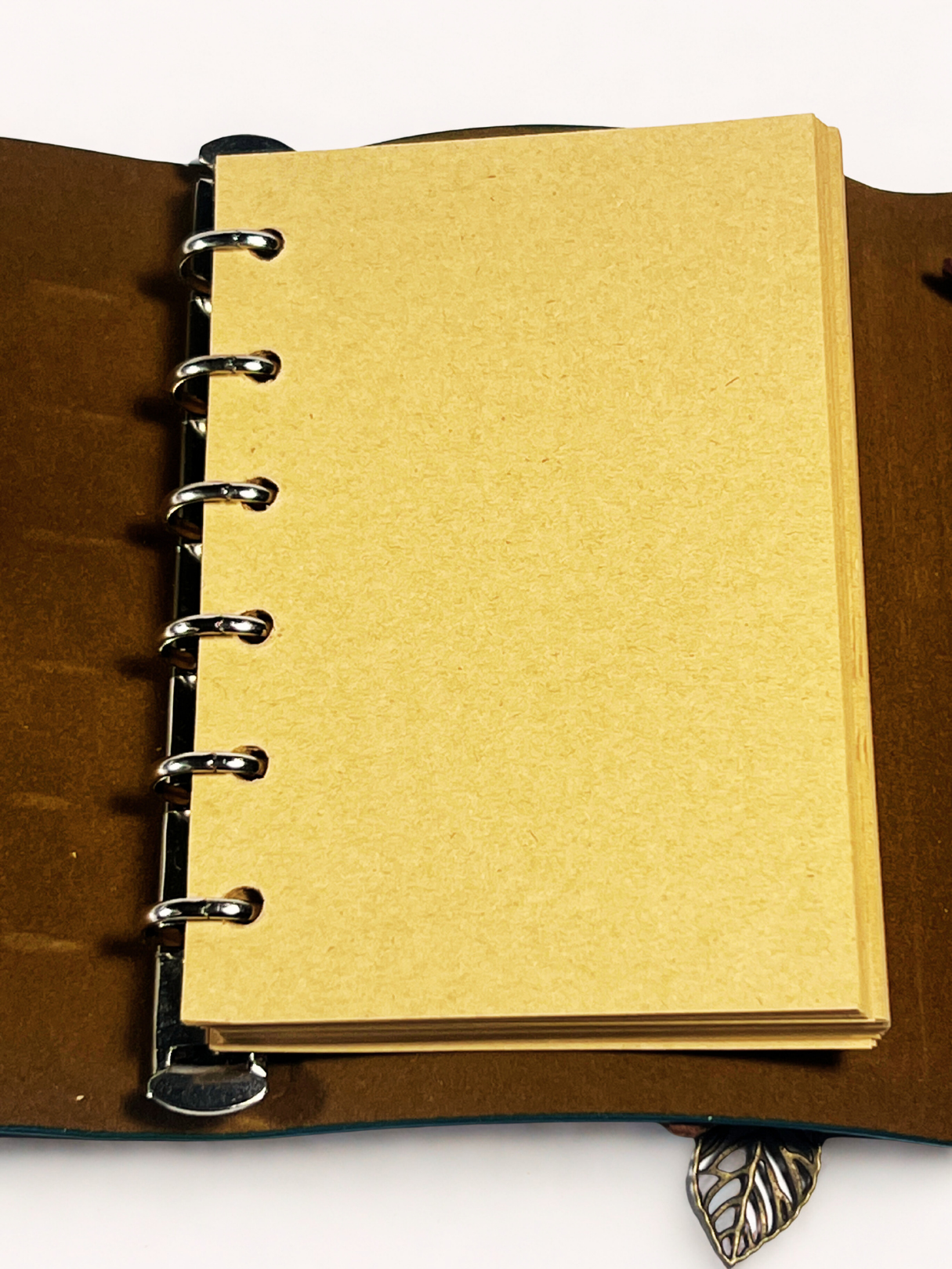 Faux Leather Green Wrapped Notebook