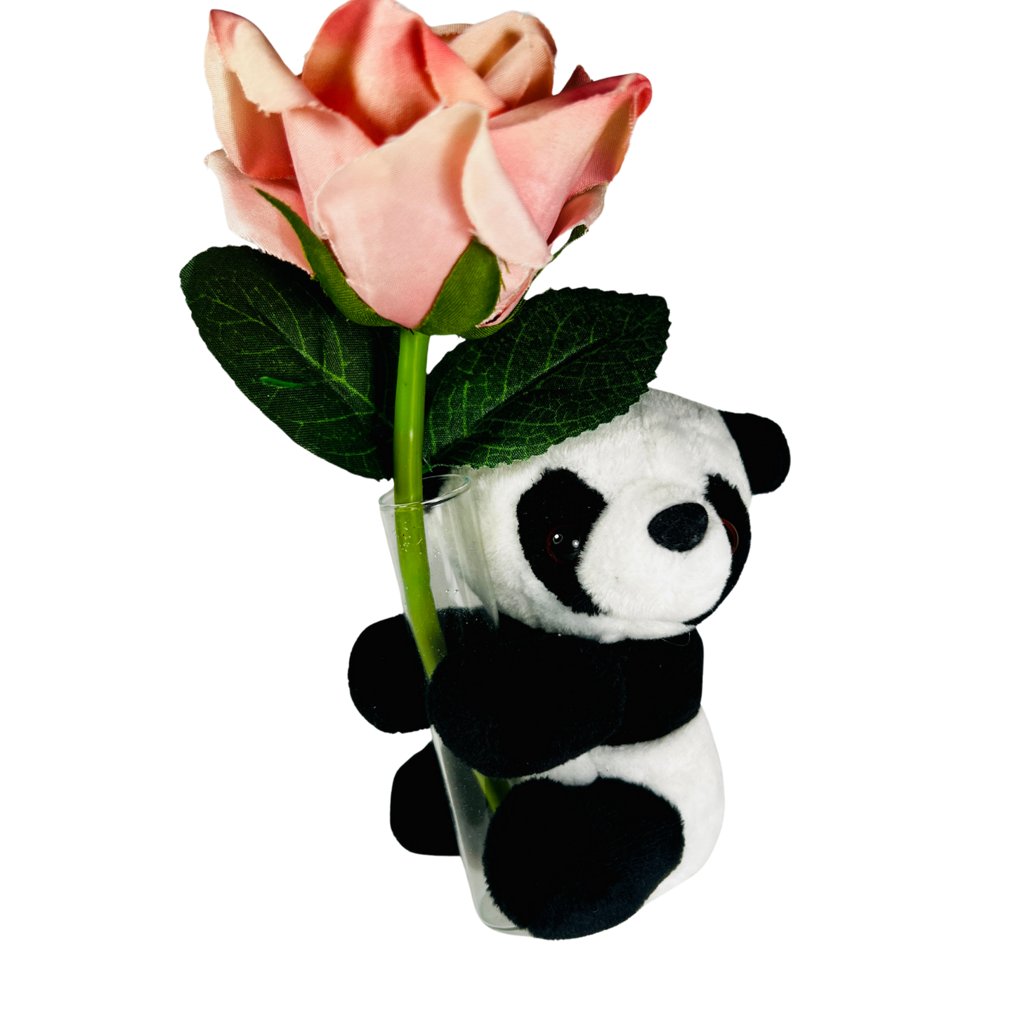 The Hugging Panda with Flowers