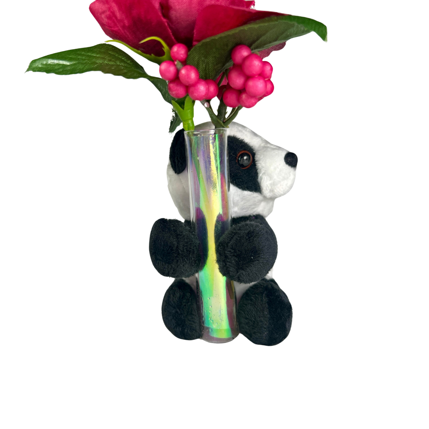 The Hugging Panda with Flowers