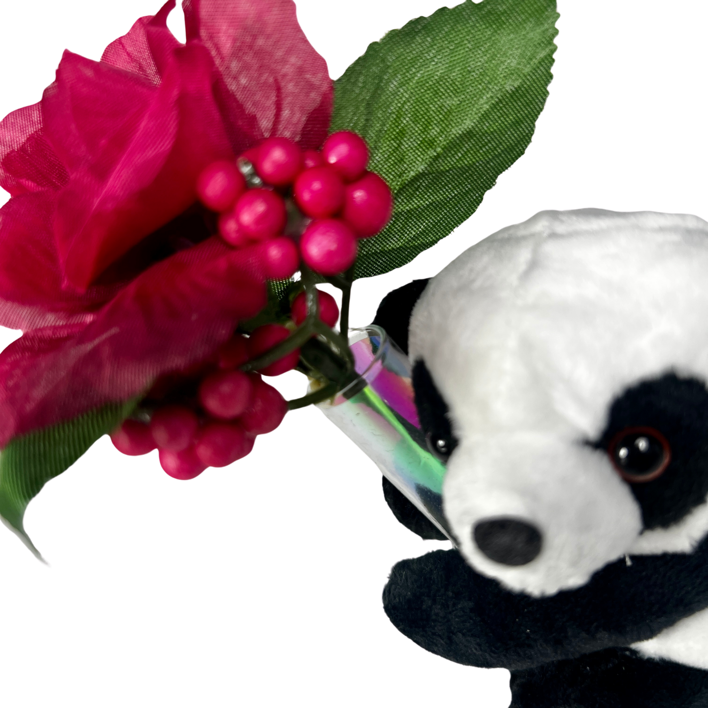 The Hugging Panda with Flowers