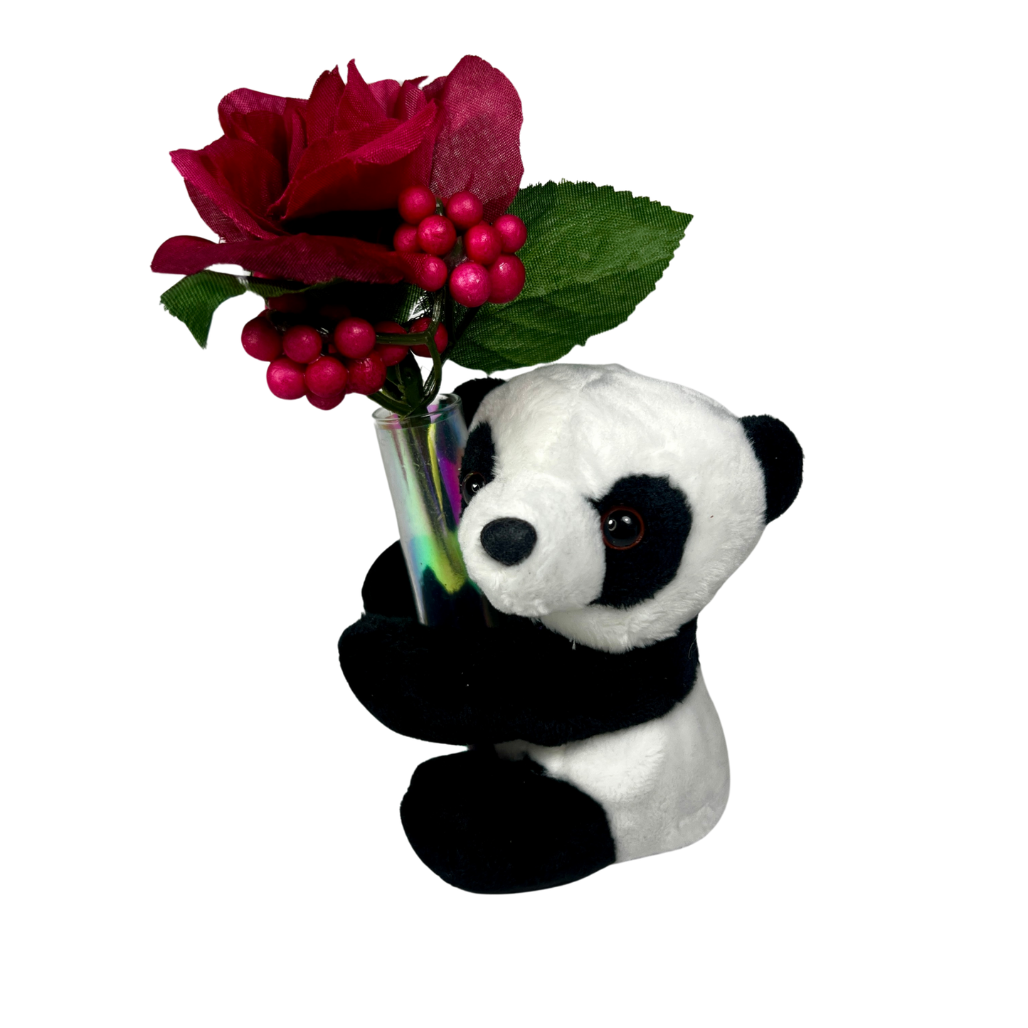 The Hugging Panda with Flowers