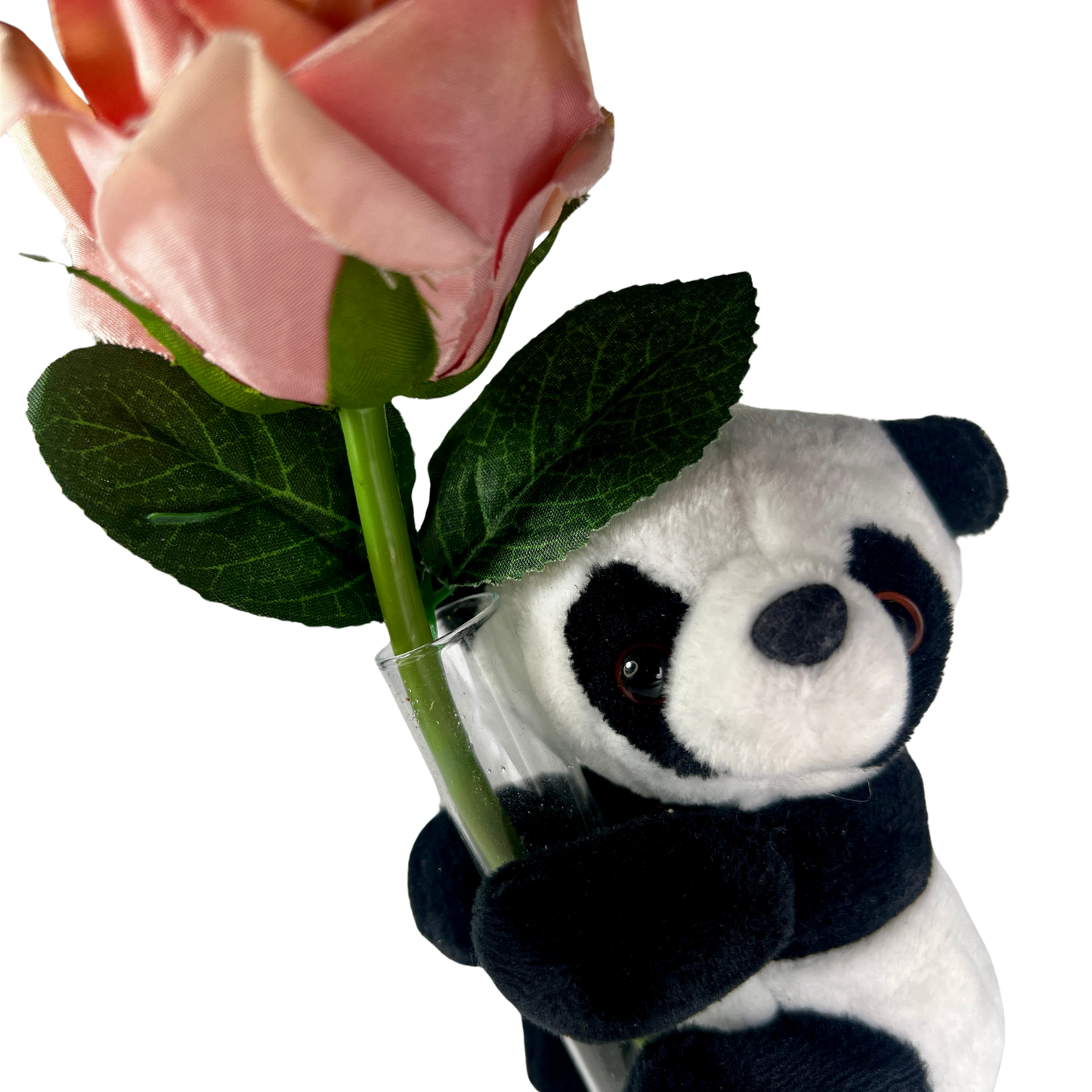 The Hugging Panda with Flowers