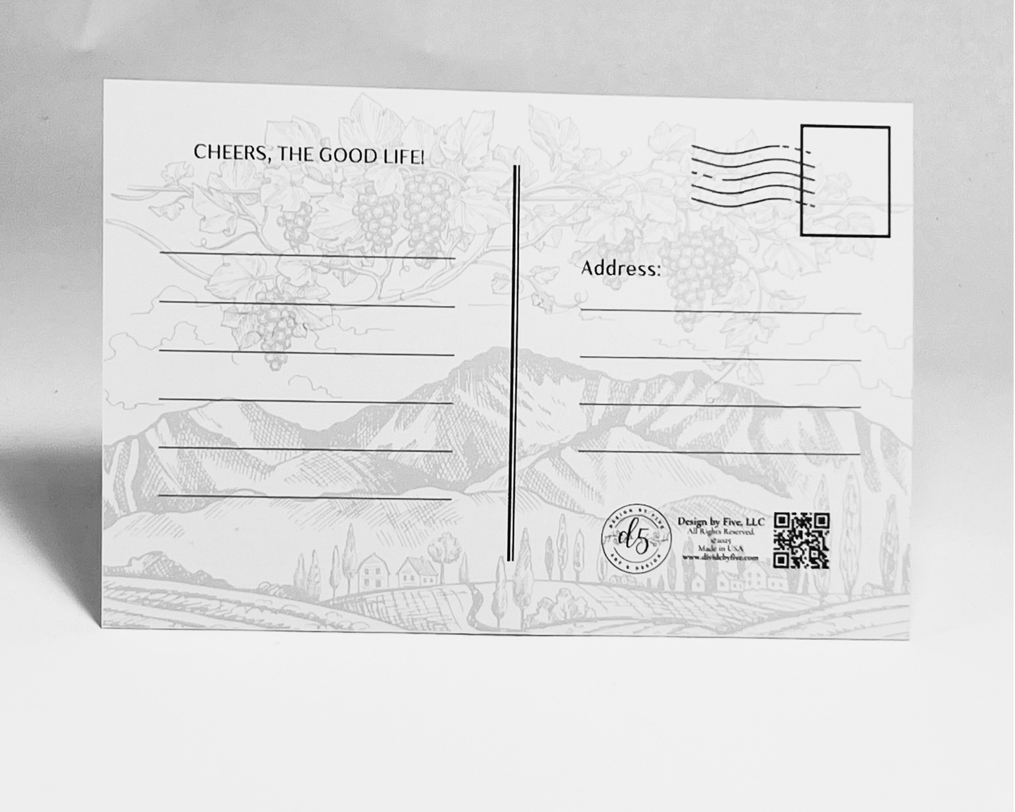 The Napa Valley Deluxe Postcards, 8 pcs.