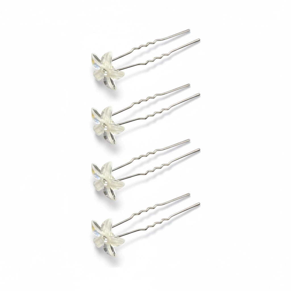 Bridal Hair Embellishments - Large Flower Set (4 pcs.)