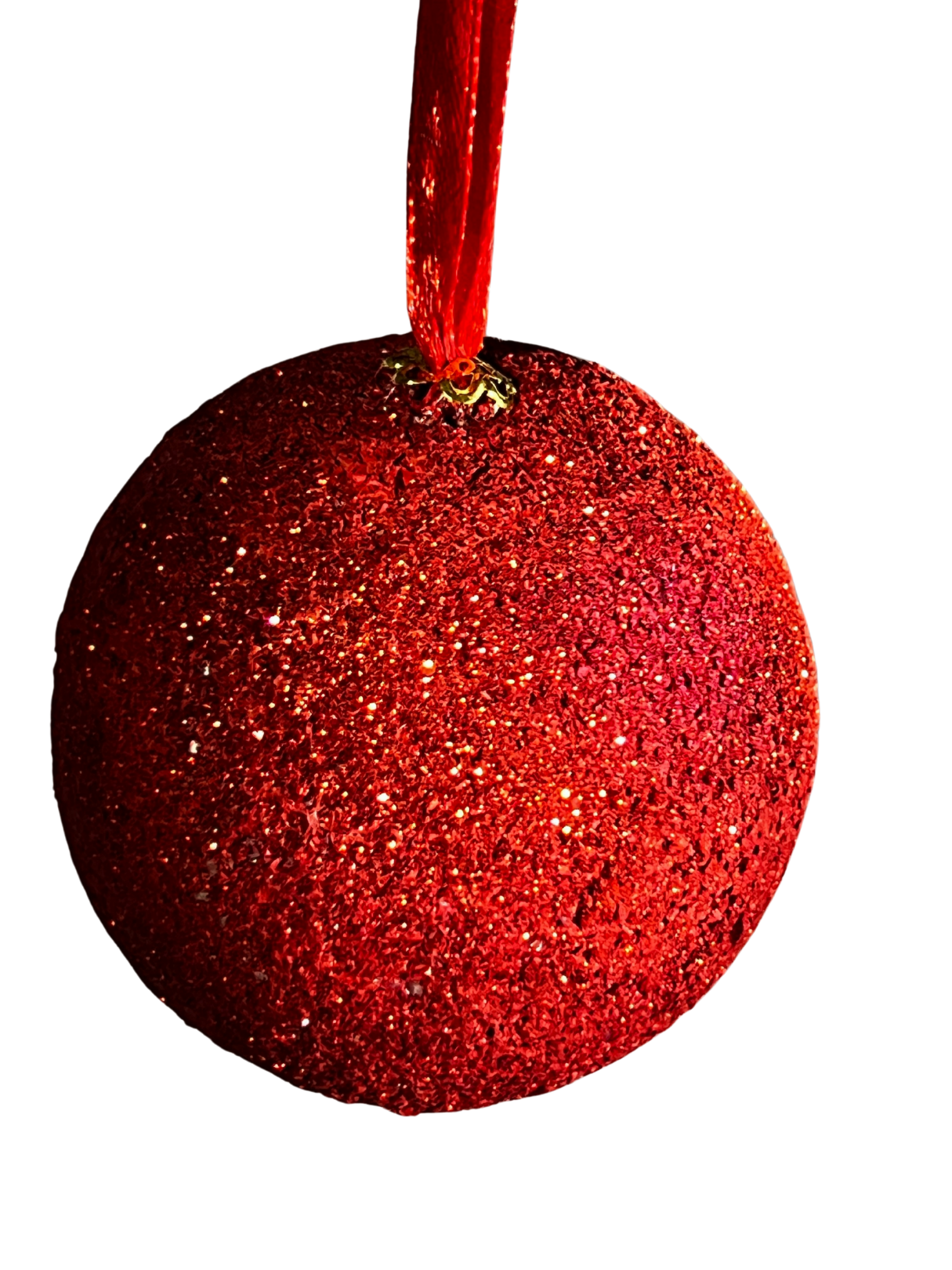 Sparkle Glitter Ball Ornament Set, 6 pack
