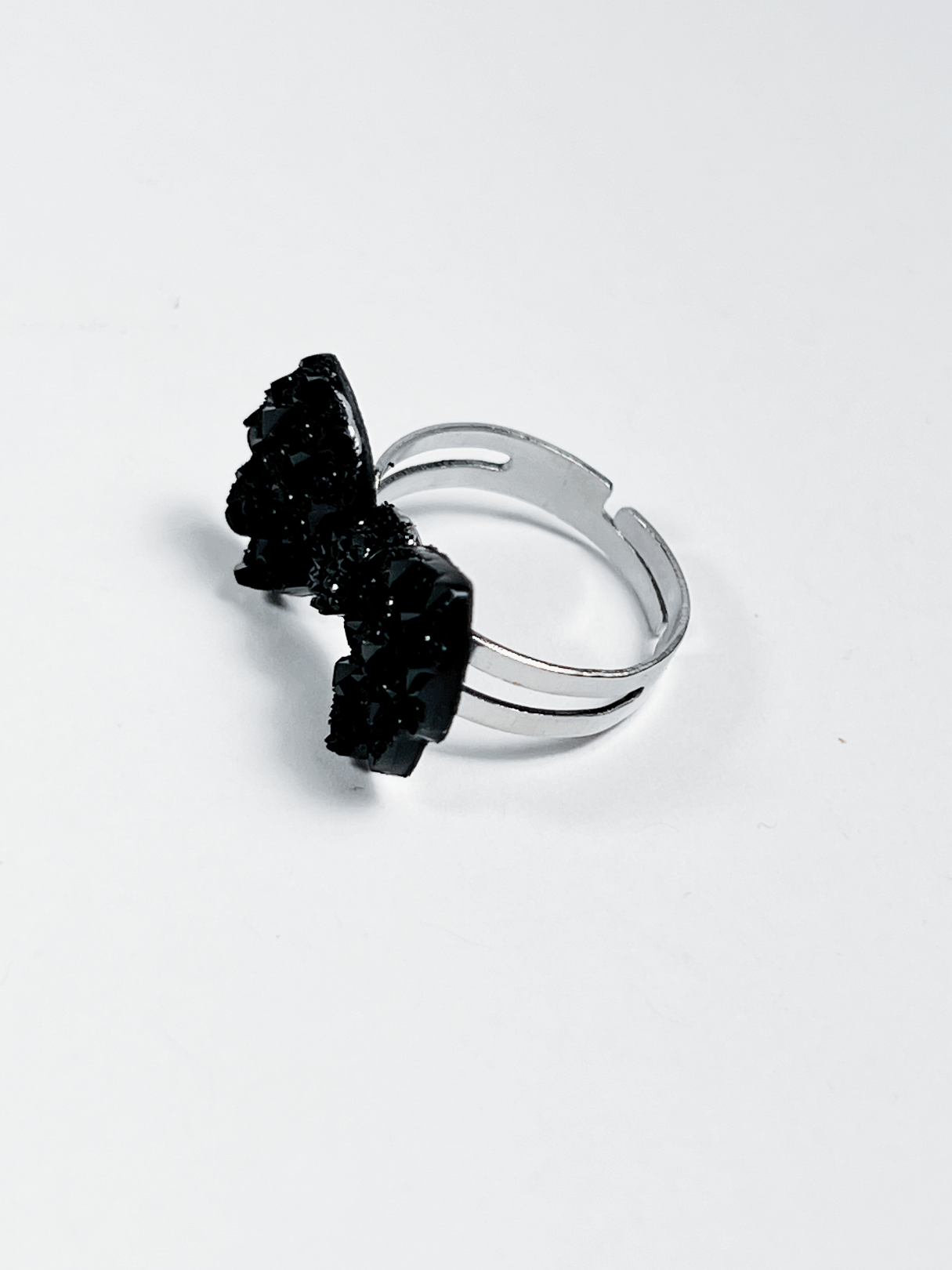 Sparkling Bowtie/Heart Rings Set