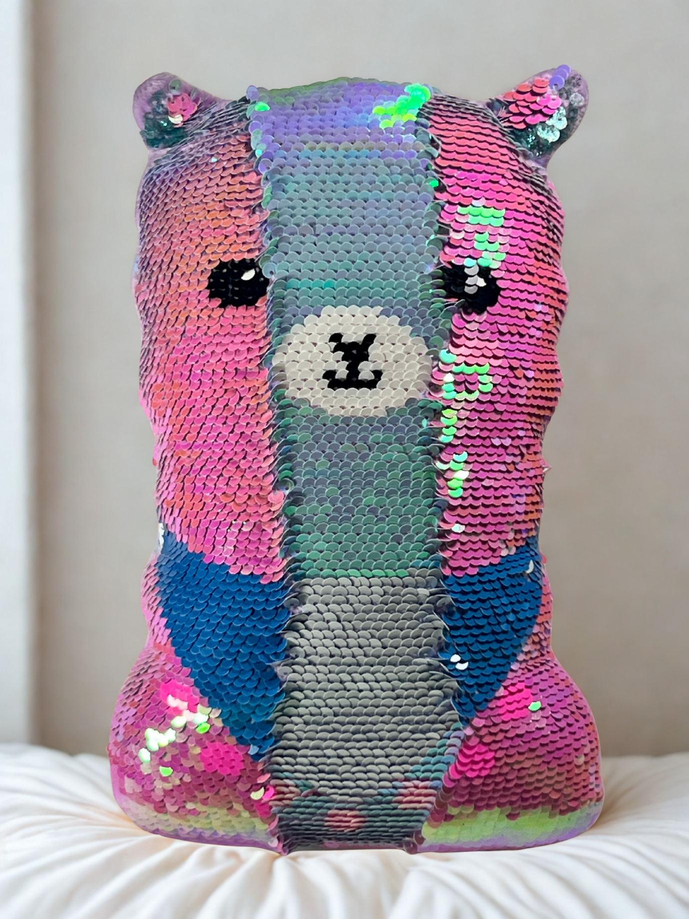 Sequin Colorshift Llama Plushie