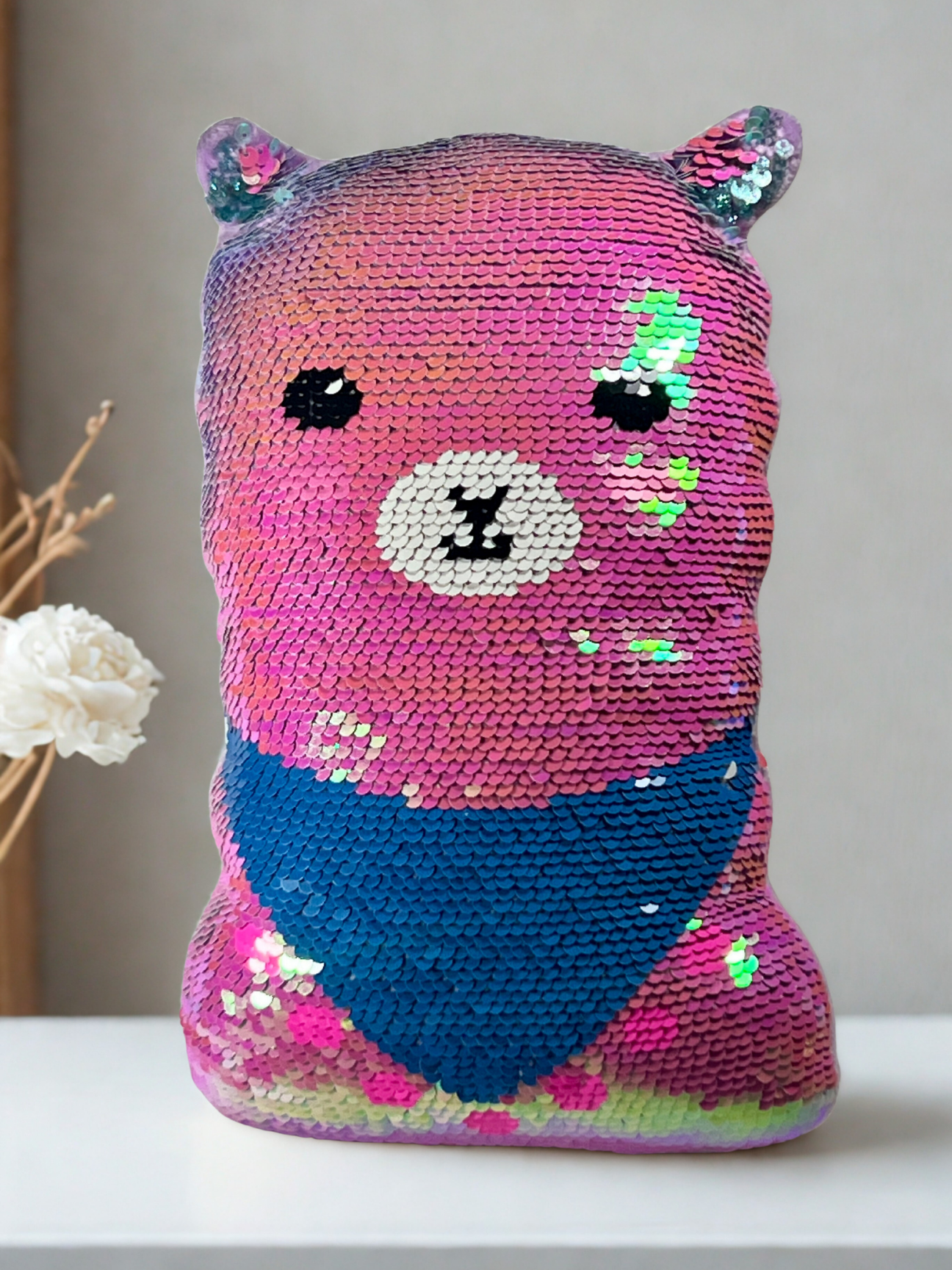 Sequin Colorshift Llama Plushie