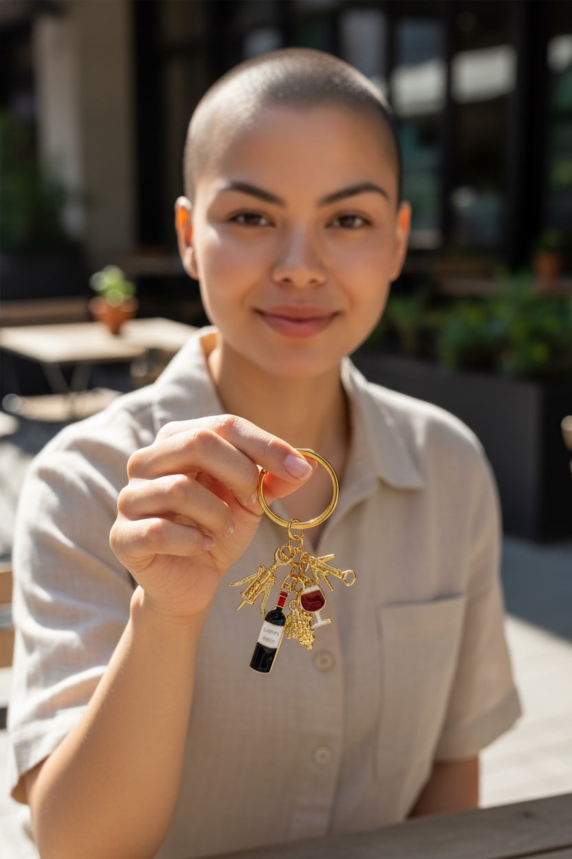 The Wine Connoisseur Keychain