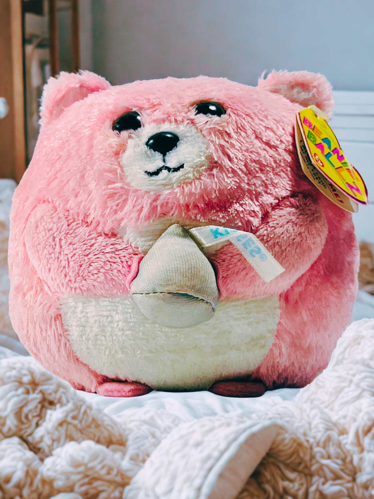 TY Beanie Ballz™ Pink Kisses Plushie