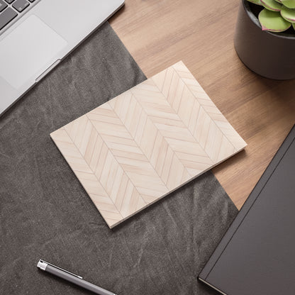 Wood Herringbone Post-it® Note Pads