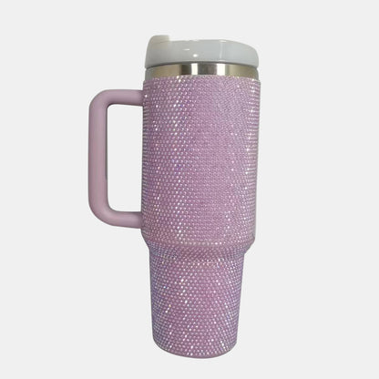 The Glitzy Rhinestone Tumbler with Straw
