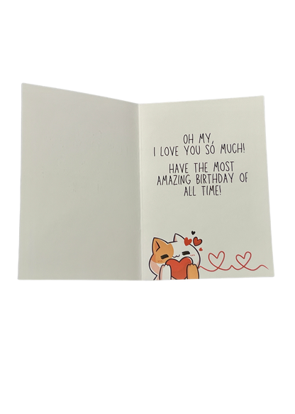 Feline Love HAPPY BIRTHDAY Card