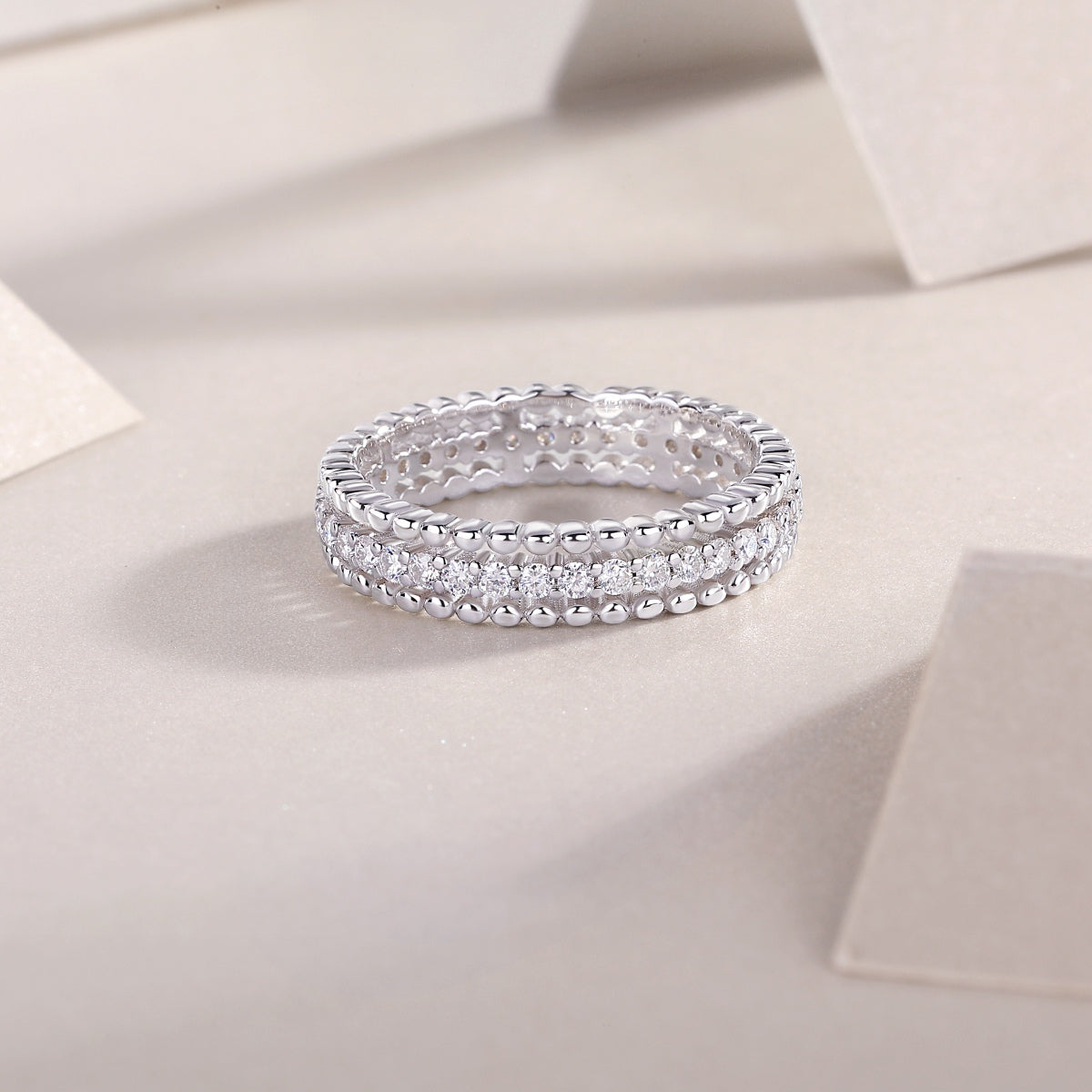 The Celestial Halo Moissanite Ring