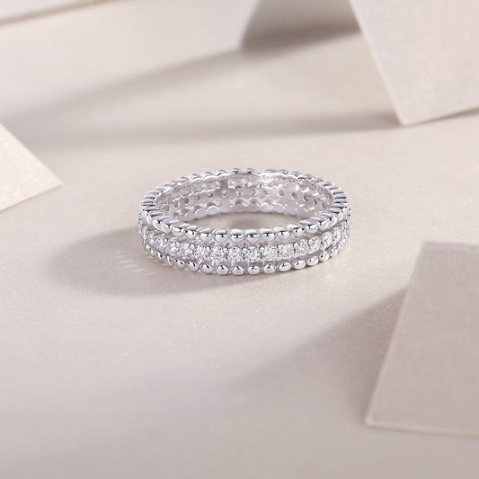 The Celestial Halo Moissanite Ring