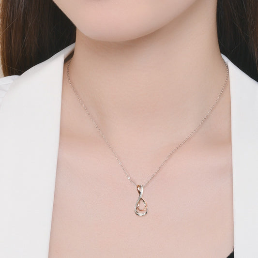 The Infinity Moissanite Pendant Necklace