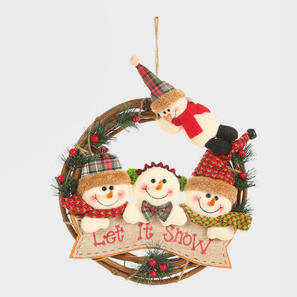 Snowmen & More Christmas Wreath
