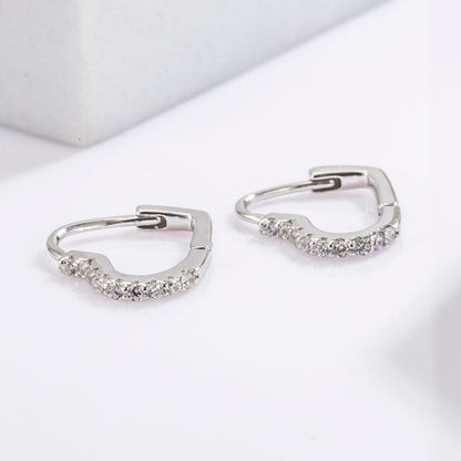True Heart CZ Earrings