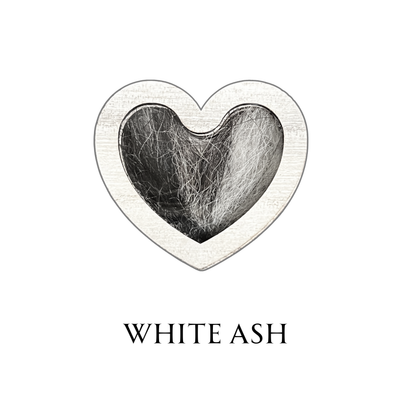 Hand-made Wooden Heart Fur Keepsake