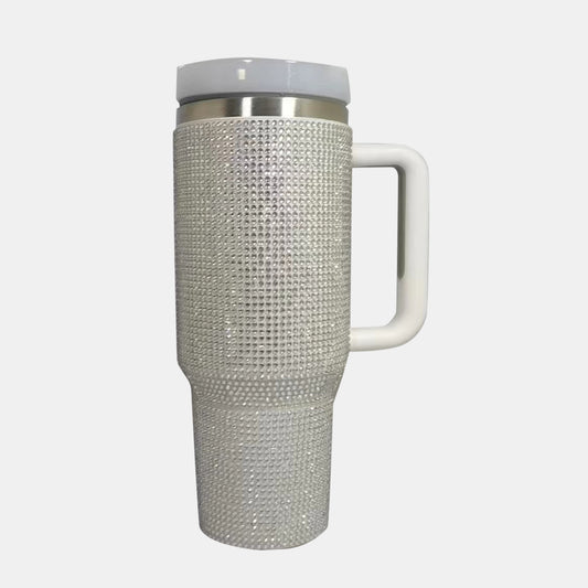 The Glitzy Rhinestone Tumbler with Straw