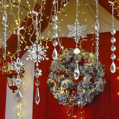 Acrylic Icicle Ornaments, 10 pieces