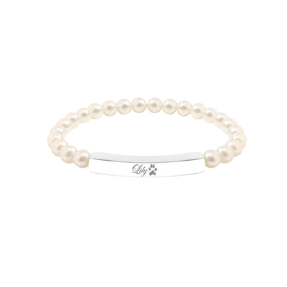 18K Gold Curved Bar Bracelet
