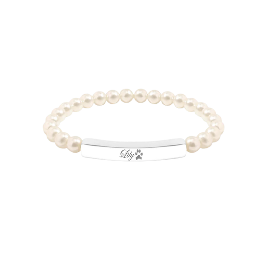 18K Gold Curved Bar Bracelet