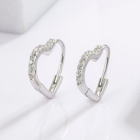 True Heart CZ Earrings