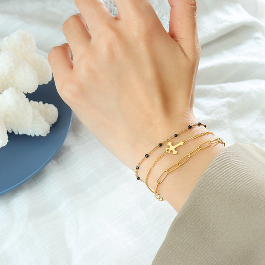 The Gold Triple-layer Bracelet