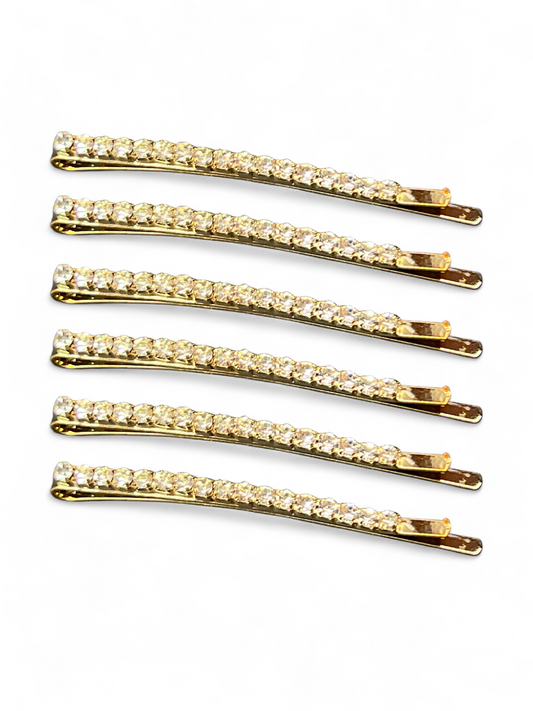 Bridal Hair Embellishments Crystalline Straight Bar (6 pcs.)