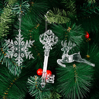 "Dazzling Ice" Christmas Tree Ornaments