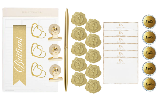 Gold Stationery Set
