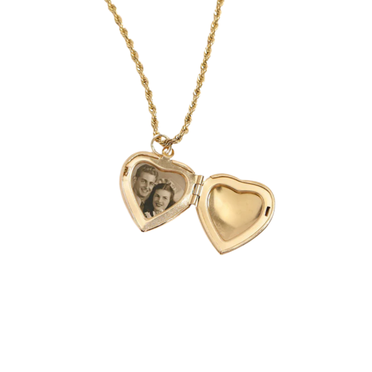 18K Gold Heart Locket