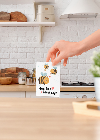 Hap-bee Birthday Card