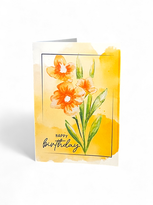 Floral Birthday Card