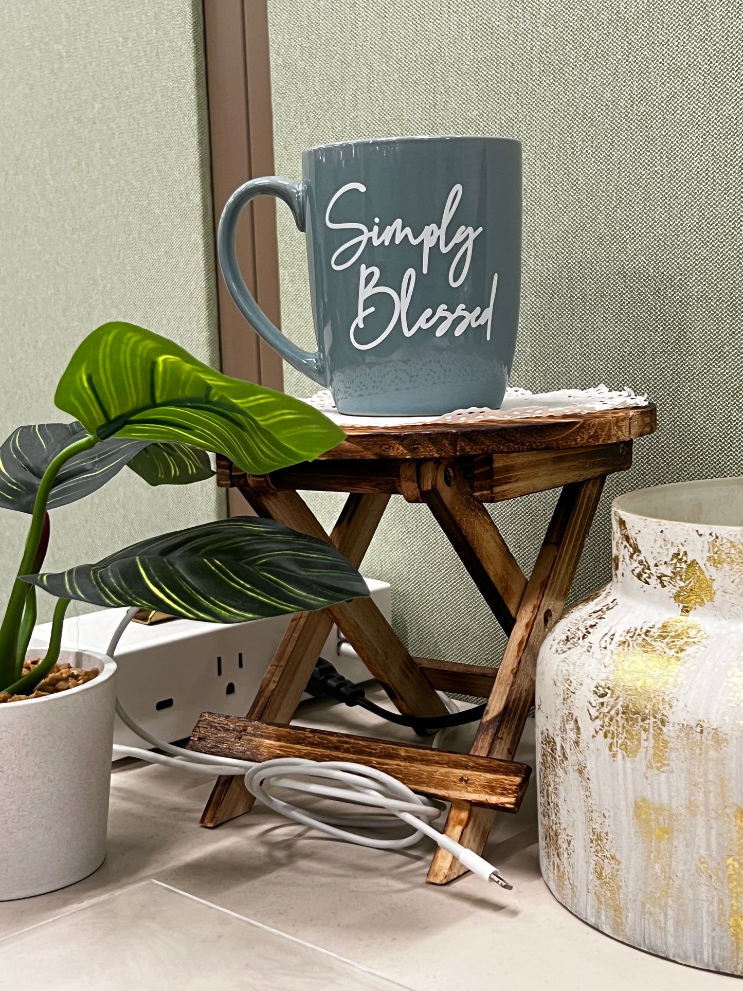 SIMPLY BLESSED Turquoise Mug