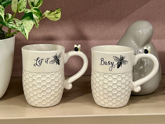 LET IT BEE & BUSY BEE Mug Set