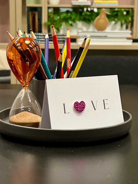 3D Heart LOVE Mini Card