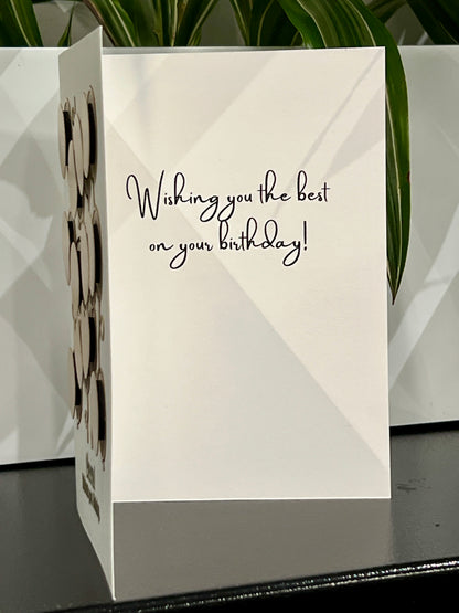 The Golden Balloons Birthday Card