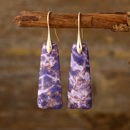 Natural Earth Stone Earrings