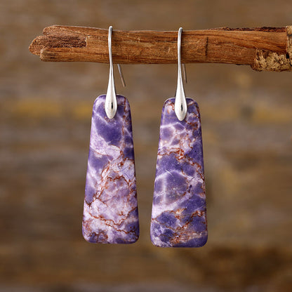 Natural Earth Stone Earrings