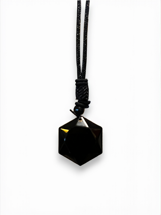 Onyx Hexagonal Pendant