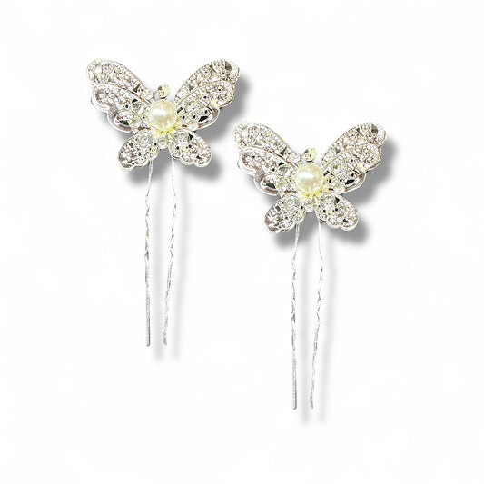 Elegant Butterfly Hair Pins (2 pcs.)